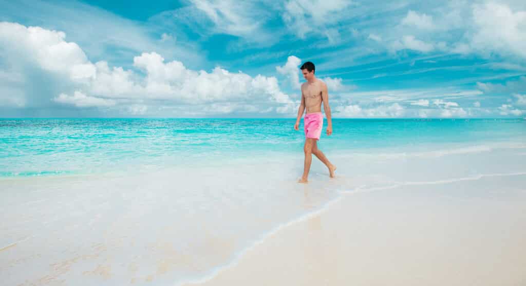 Man on Grace Bay Beach